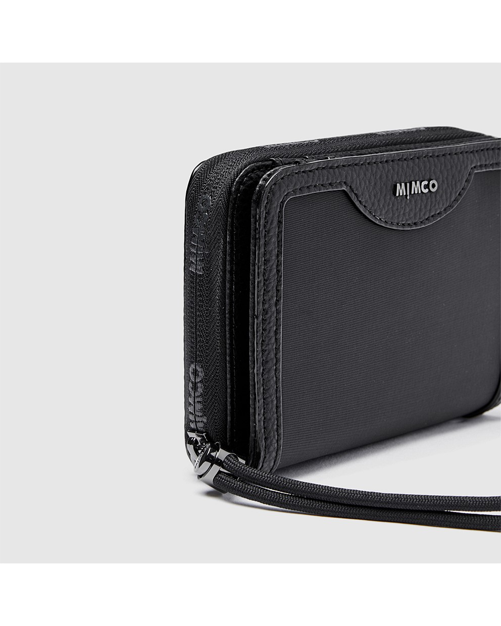 Black Gunmetal SuperCycle Medium Wallet Wallets Mimco