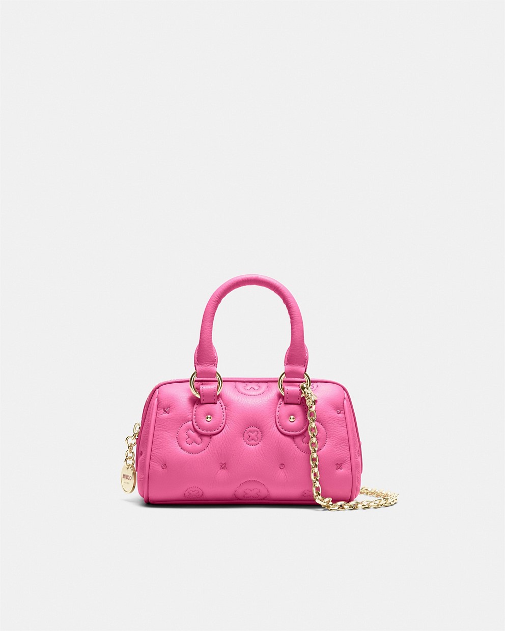 Flashback Leather Mini Bowler Crossbody Bag