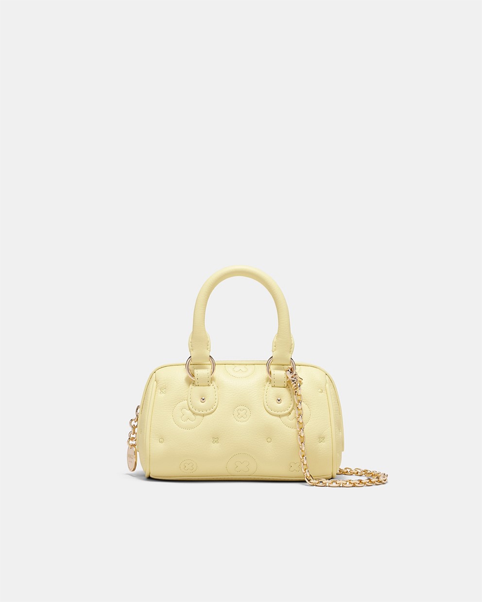 Flashback Leather Mini Bowler Crossbody Bag