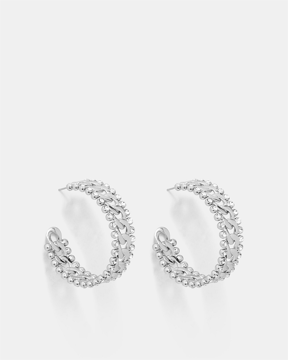 Lost Chain Hoop Earrings