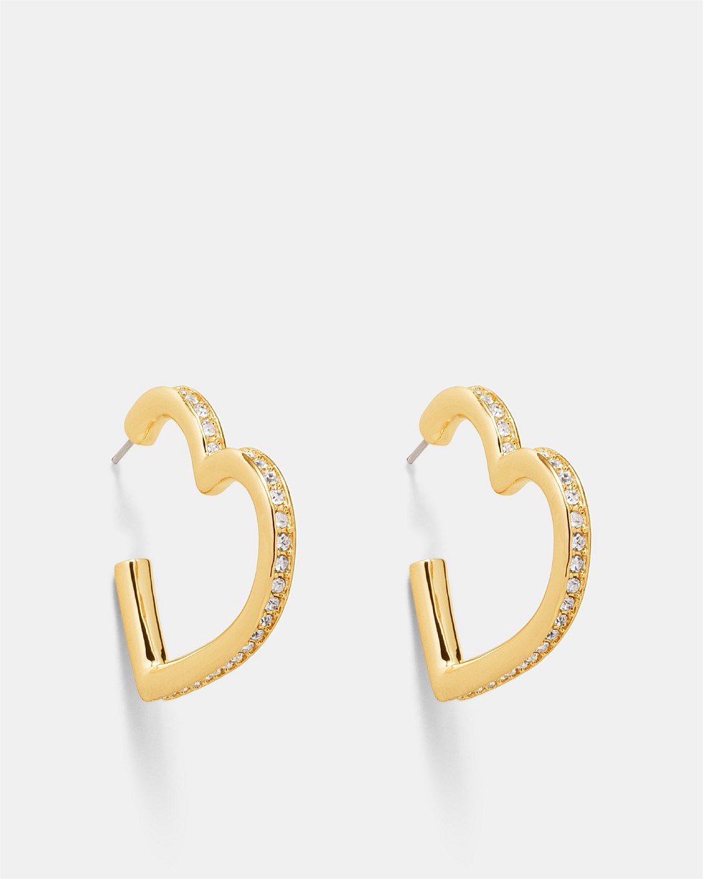 Passionate Heart Hoop Earrings