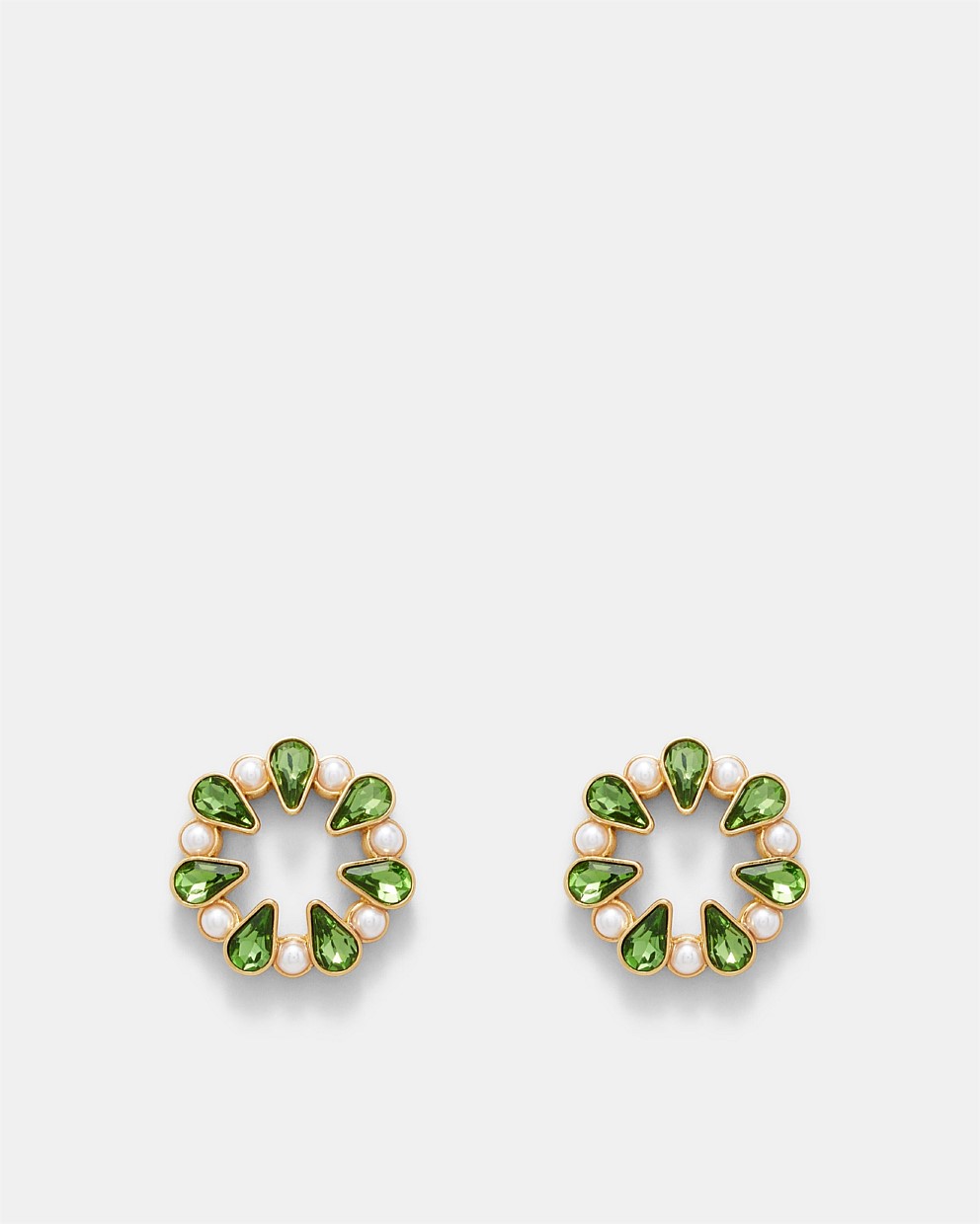 Pull Up To The Bumper Crystal Stud Earrings