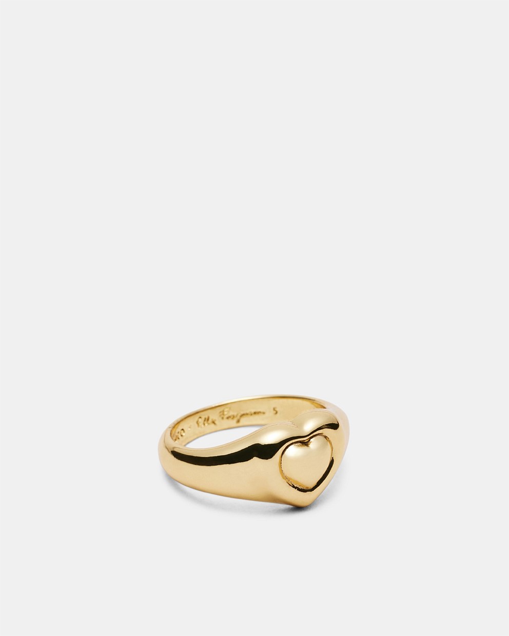 Paris Heart Pinky Ring