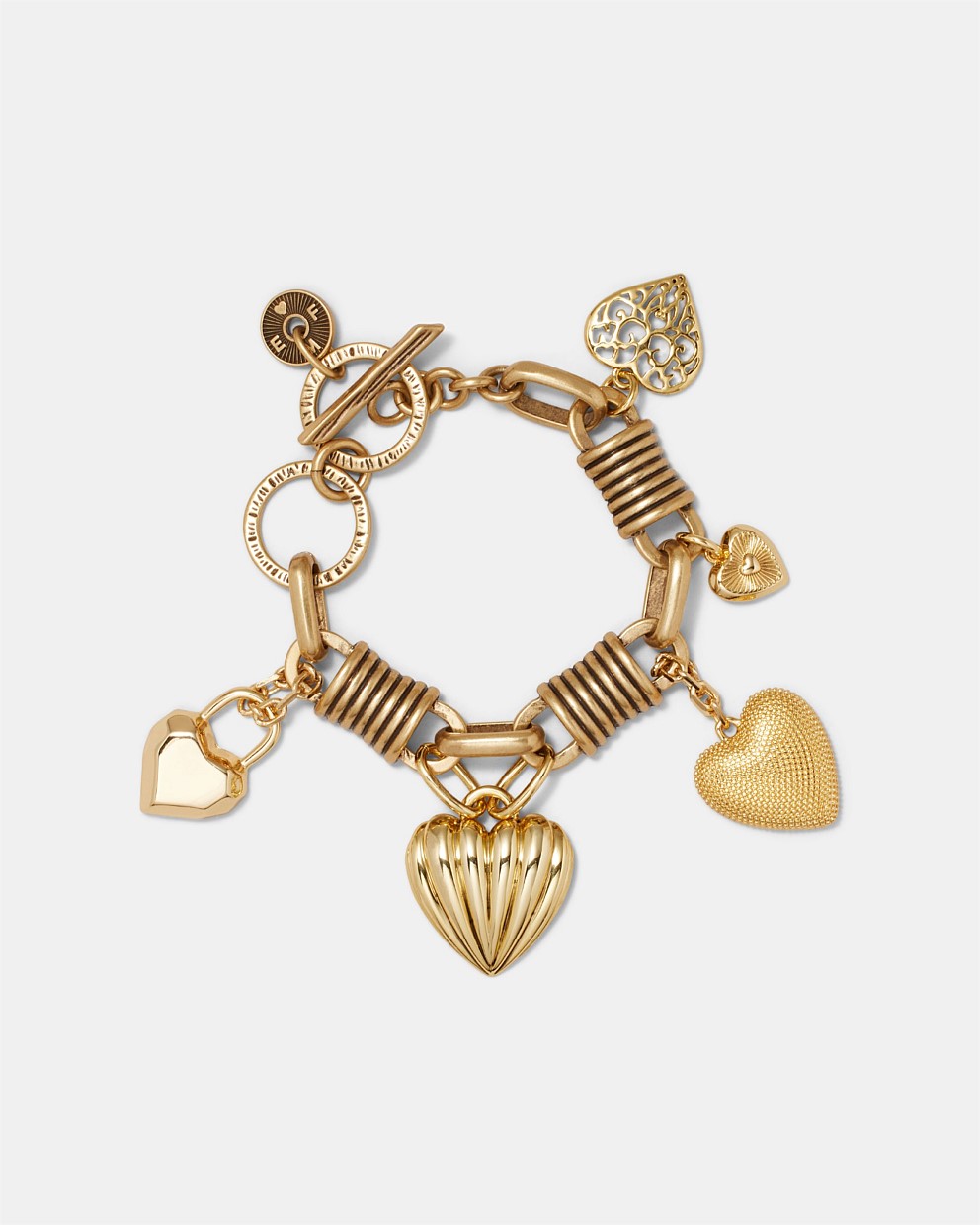 Paris Heart Charm Bracelet