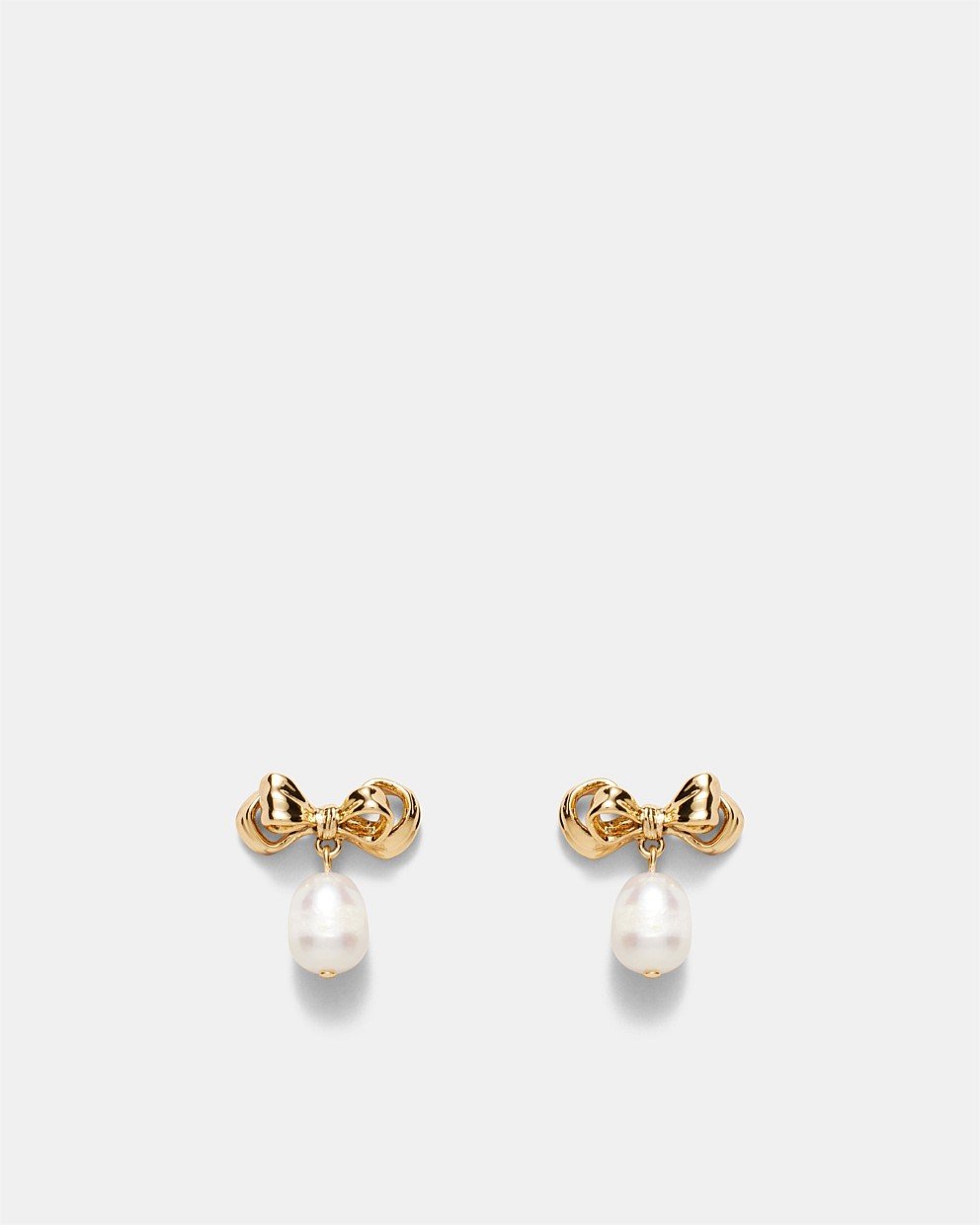 Darcys Bow Pearl Earrings