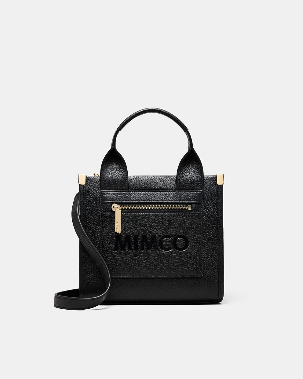 Patch Leather Mini Tote Bag