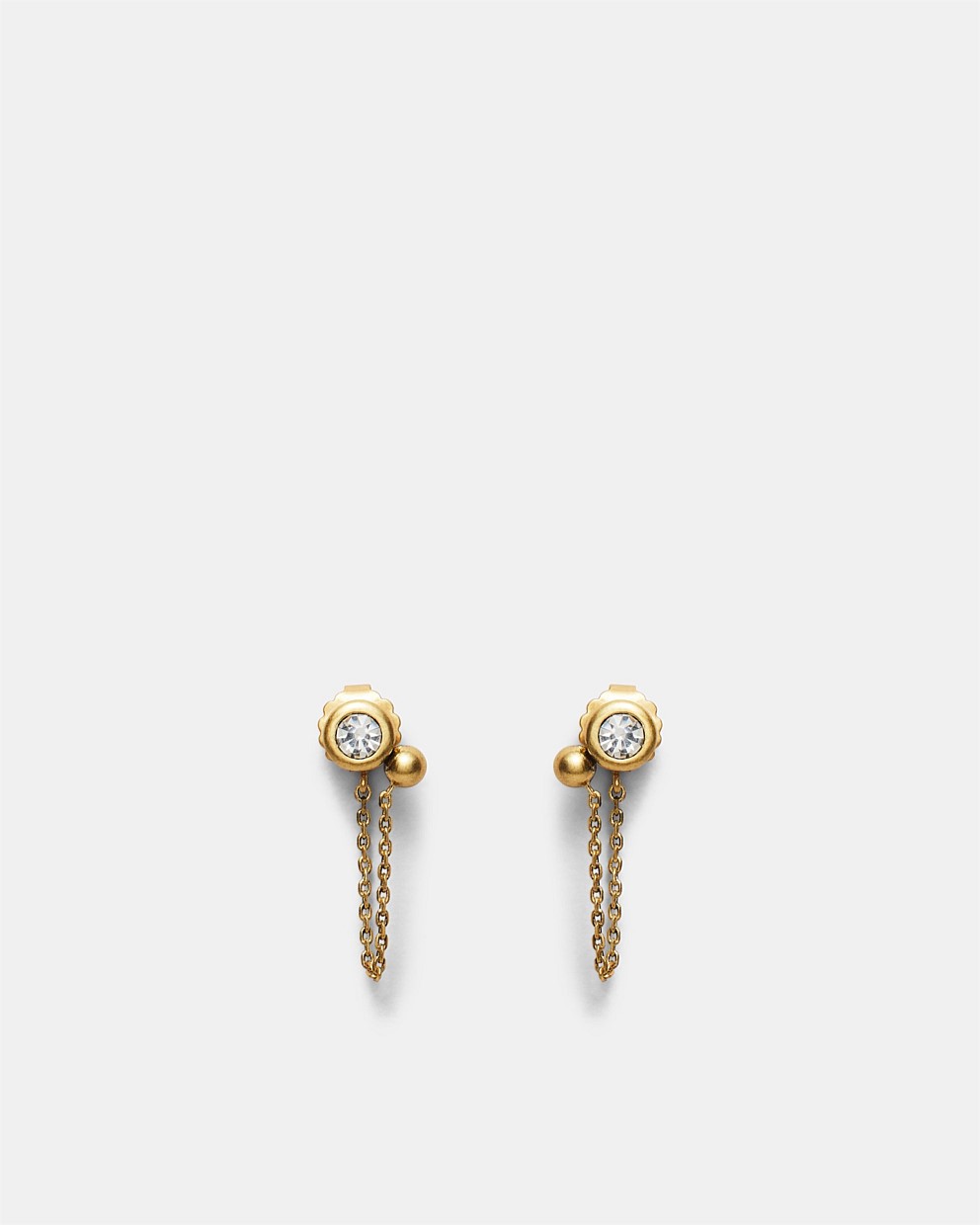 Bubbly Chain Stud Earrings