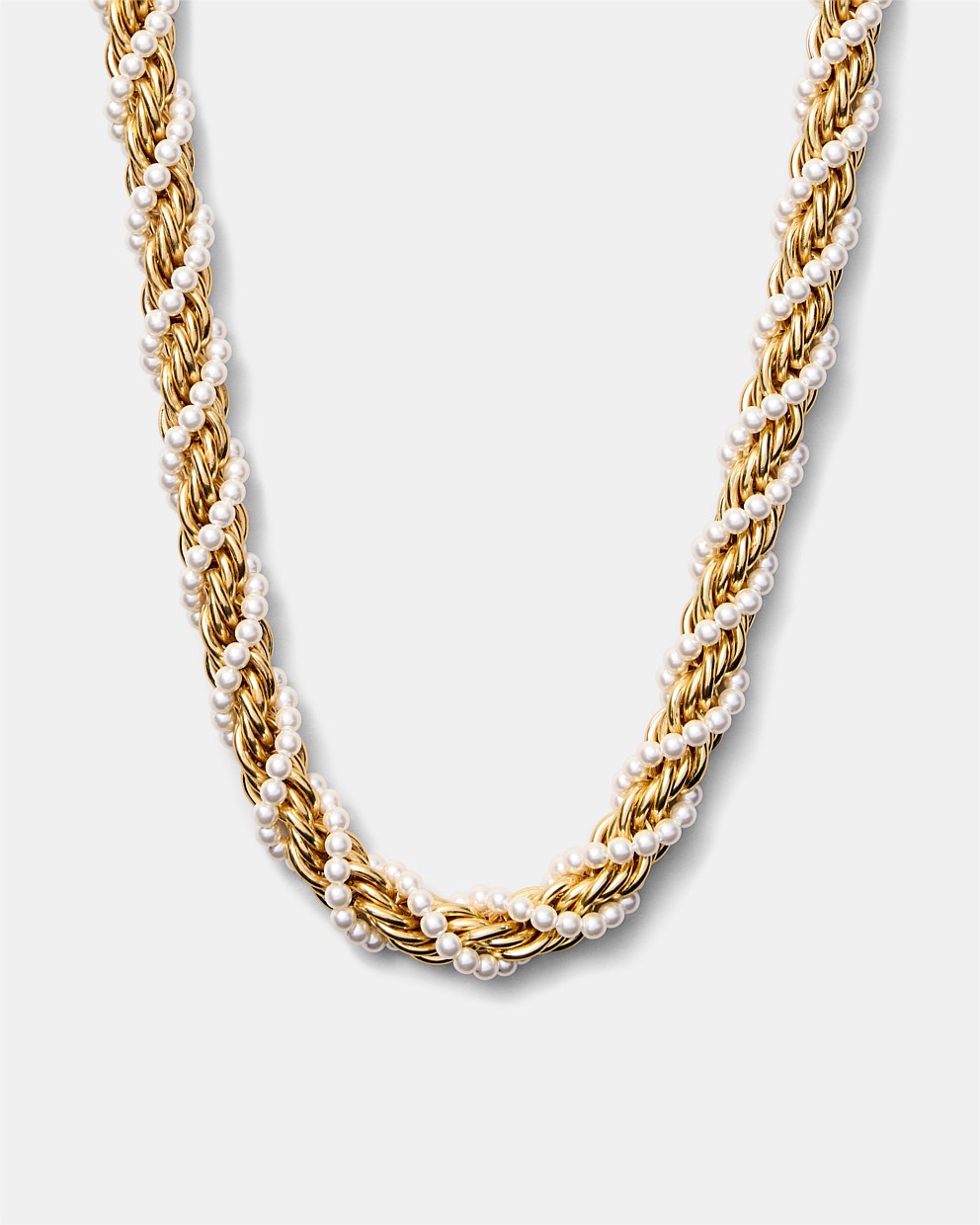 Weave Pearl Necklace