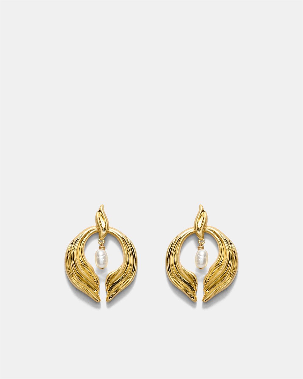 Gaia Pearl Drop Earrings