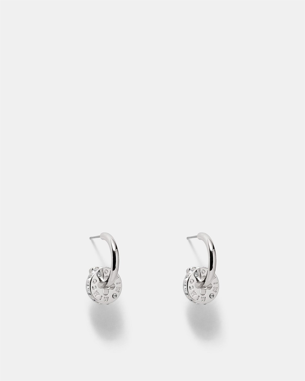 Signatura Charm Hoop Earrings