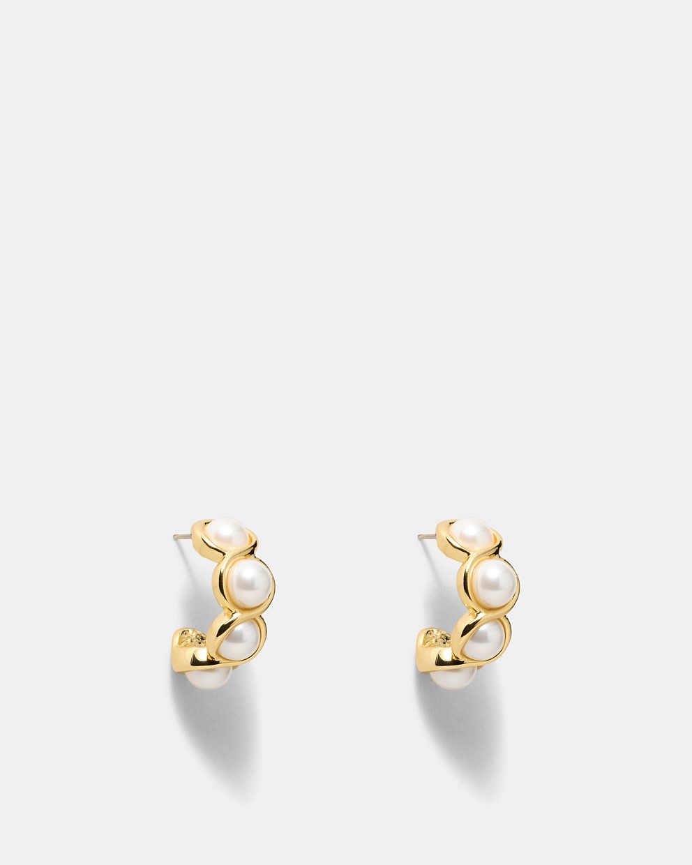 Jovie Pearl Hoop Earrings