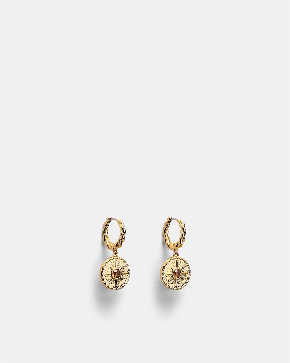 La Chance Charm Hoop Earrings