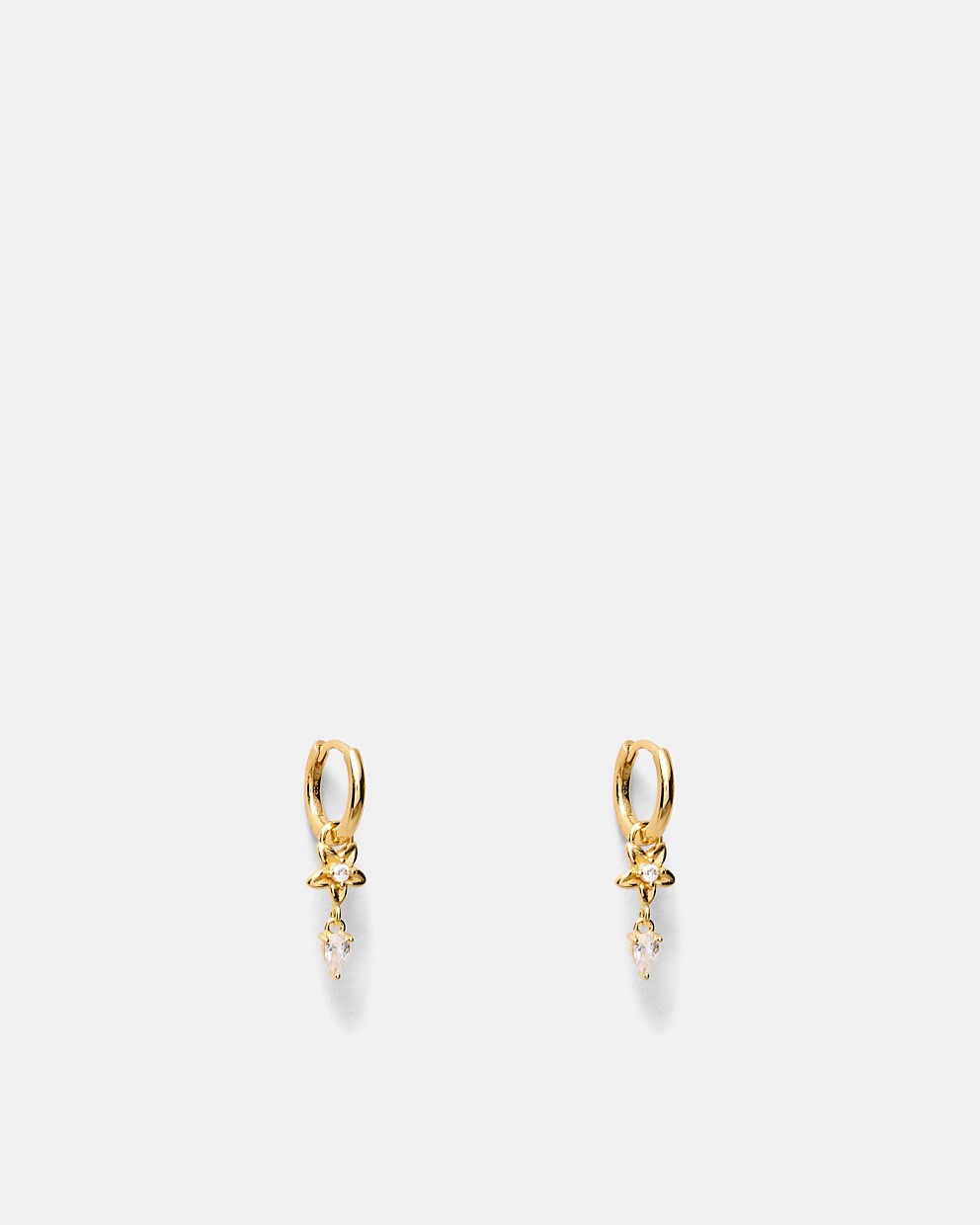 Asteria Charm Hoop Earrings