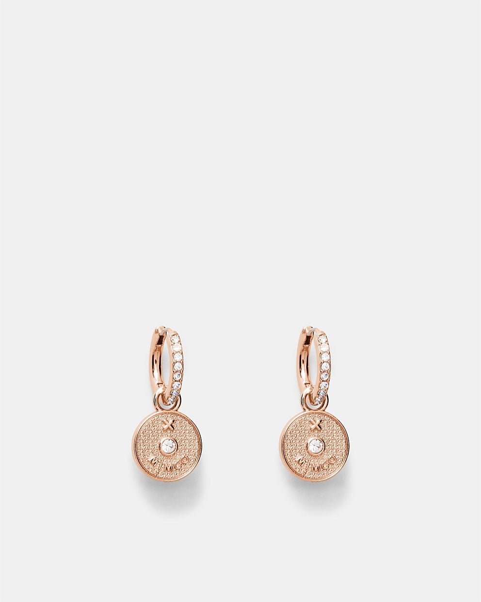 Amulet Charm Hoop Earrings