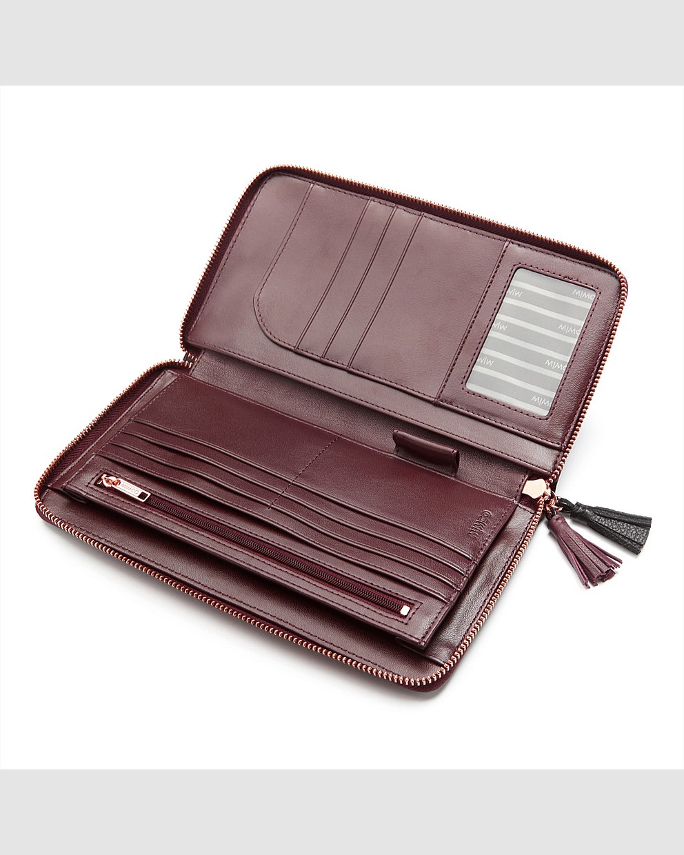 Black LINEAGE TRAVEL WALLET Travel Accessories Mimco