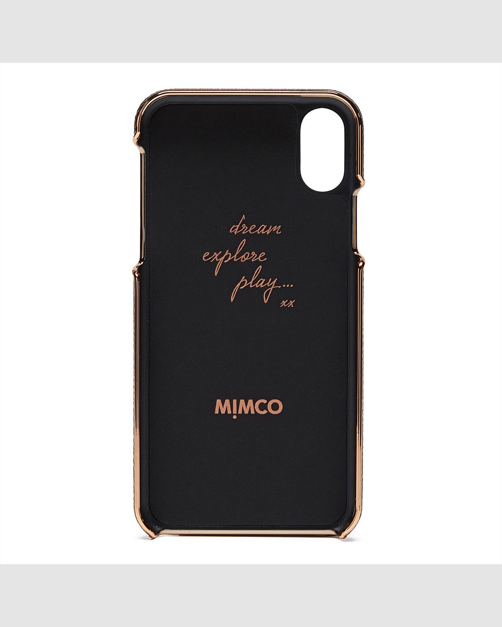 Black Rose Gold Sublime Hard case for iPhone XR Sale Mimco