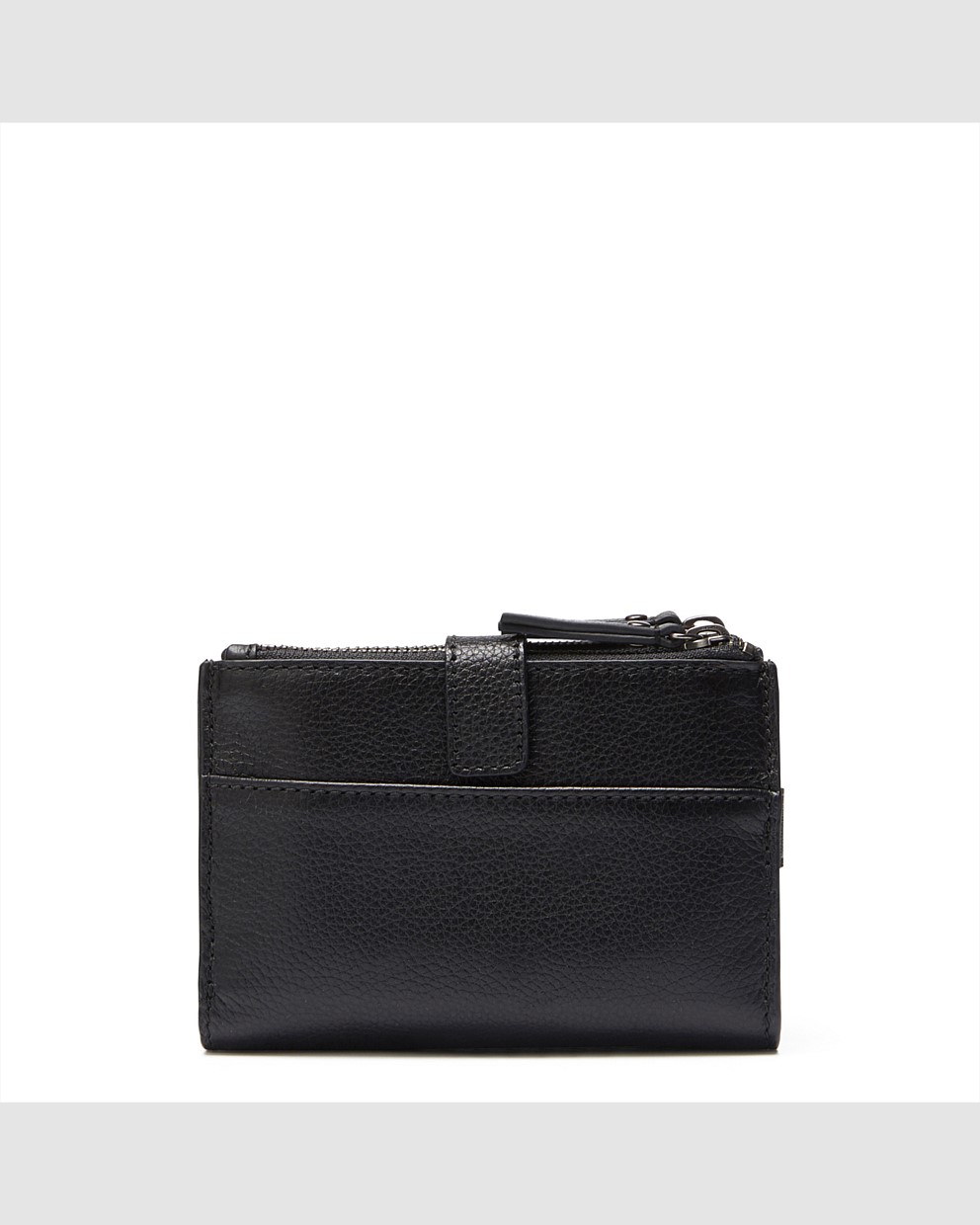 Matte Black Super Duo Small Wallet Wallets Mimco