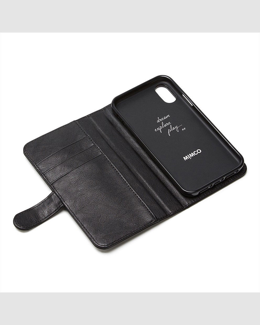 Black Gunmetal WAVER FLIP CASE FOR IPHONE XR Phone Cases Mimco