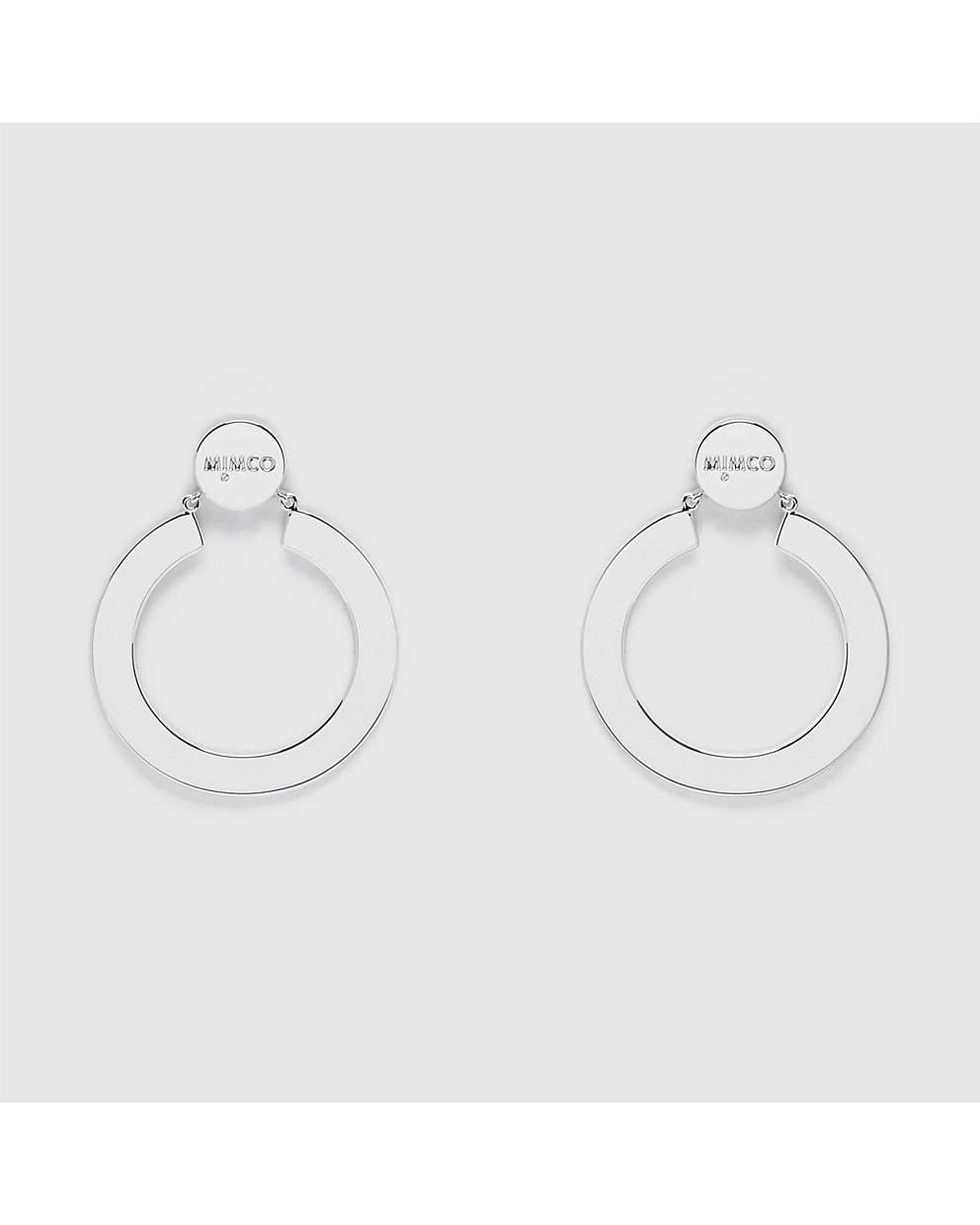 EMBLEM HOOP EARRINGS