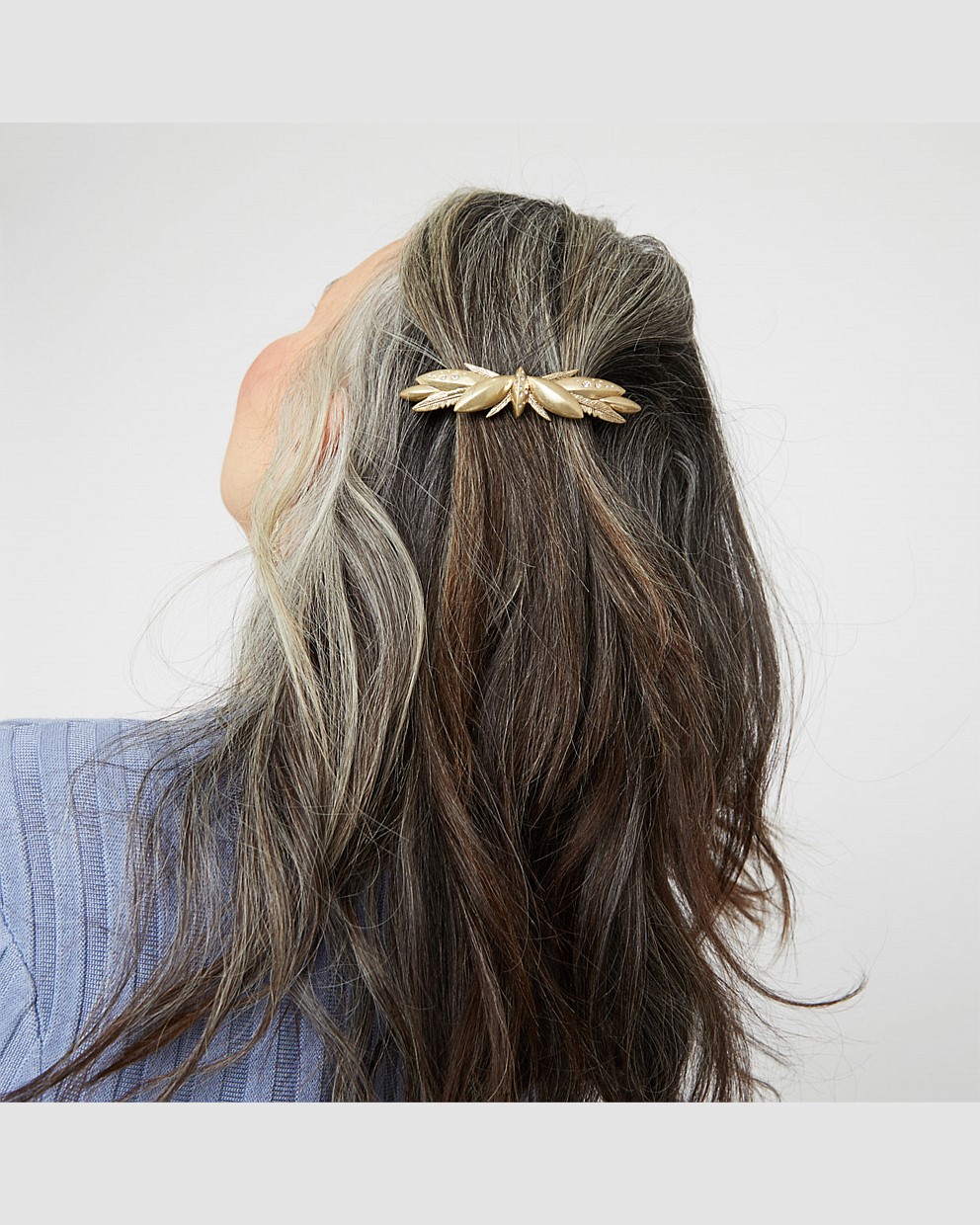 Soft Gold ARACARI BARETTE HAIR CLIP Hair Accessories Mimco