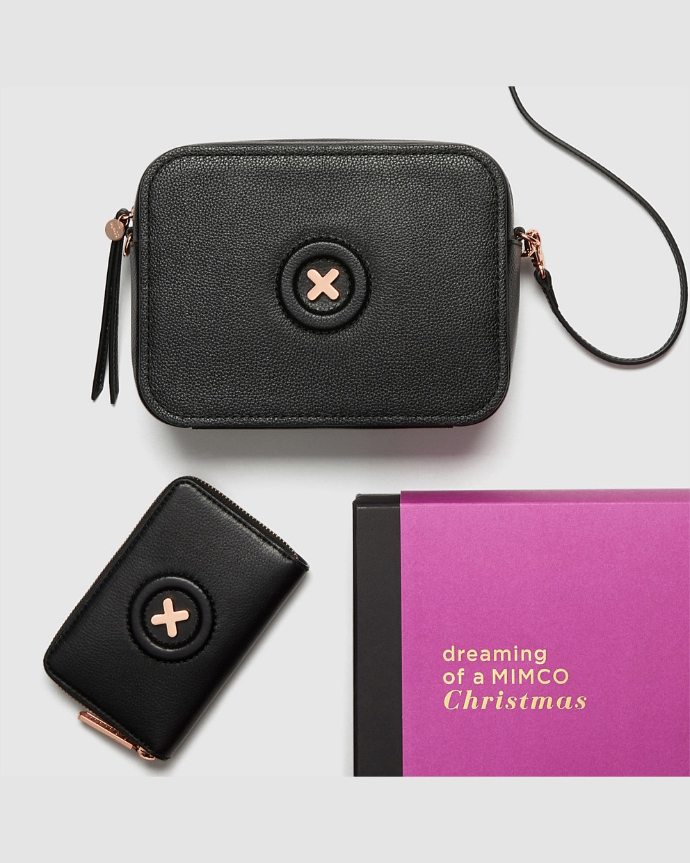 Black Rose Gold DAYDREAM GIFT SET Wallets Mimco