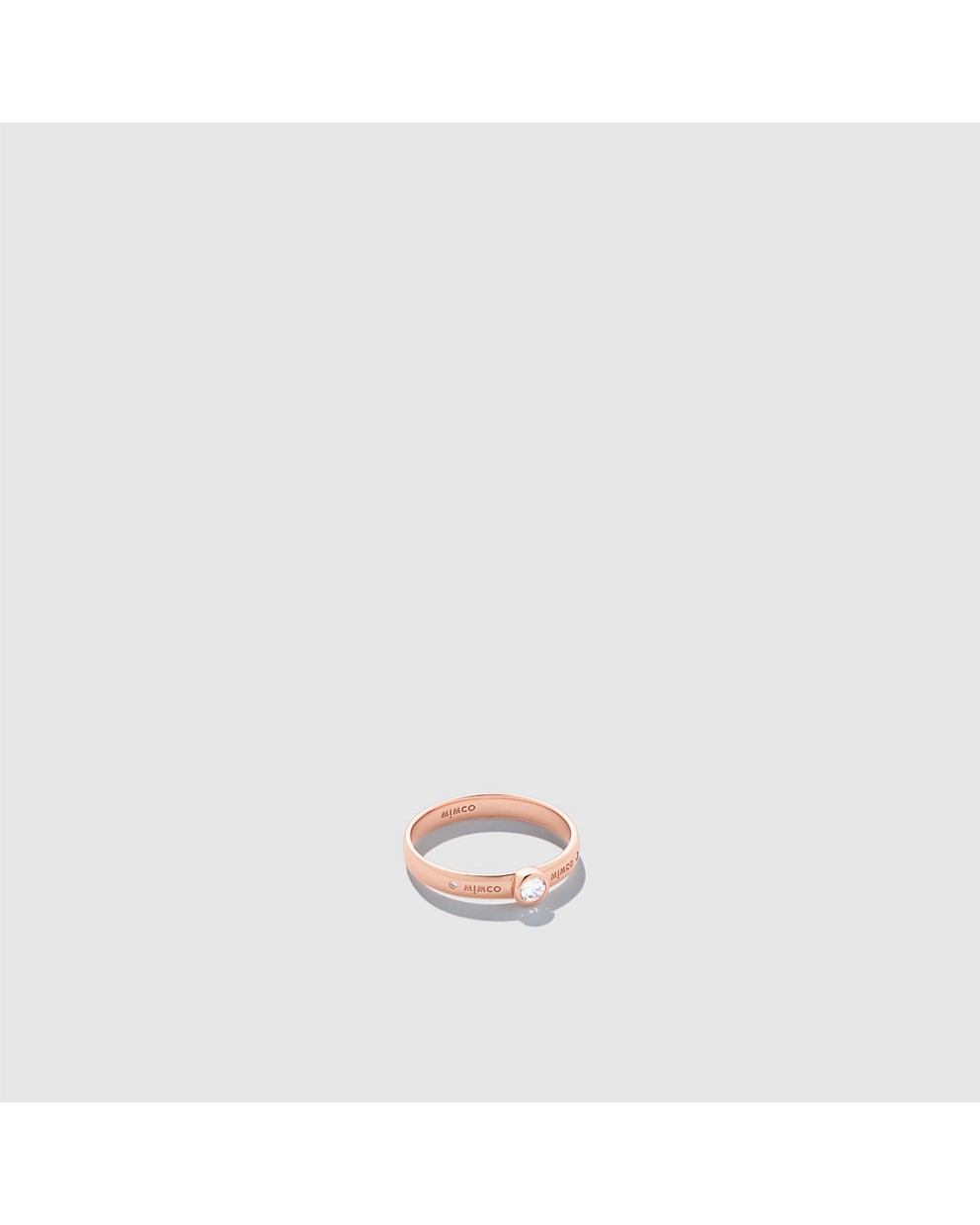 Rose Gold rotate sterling silver ring band Rings Mimco