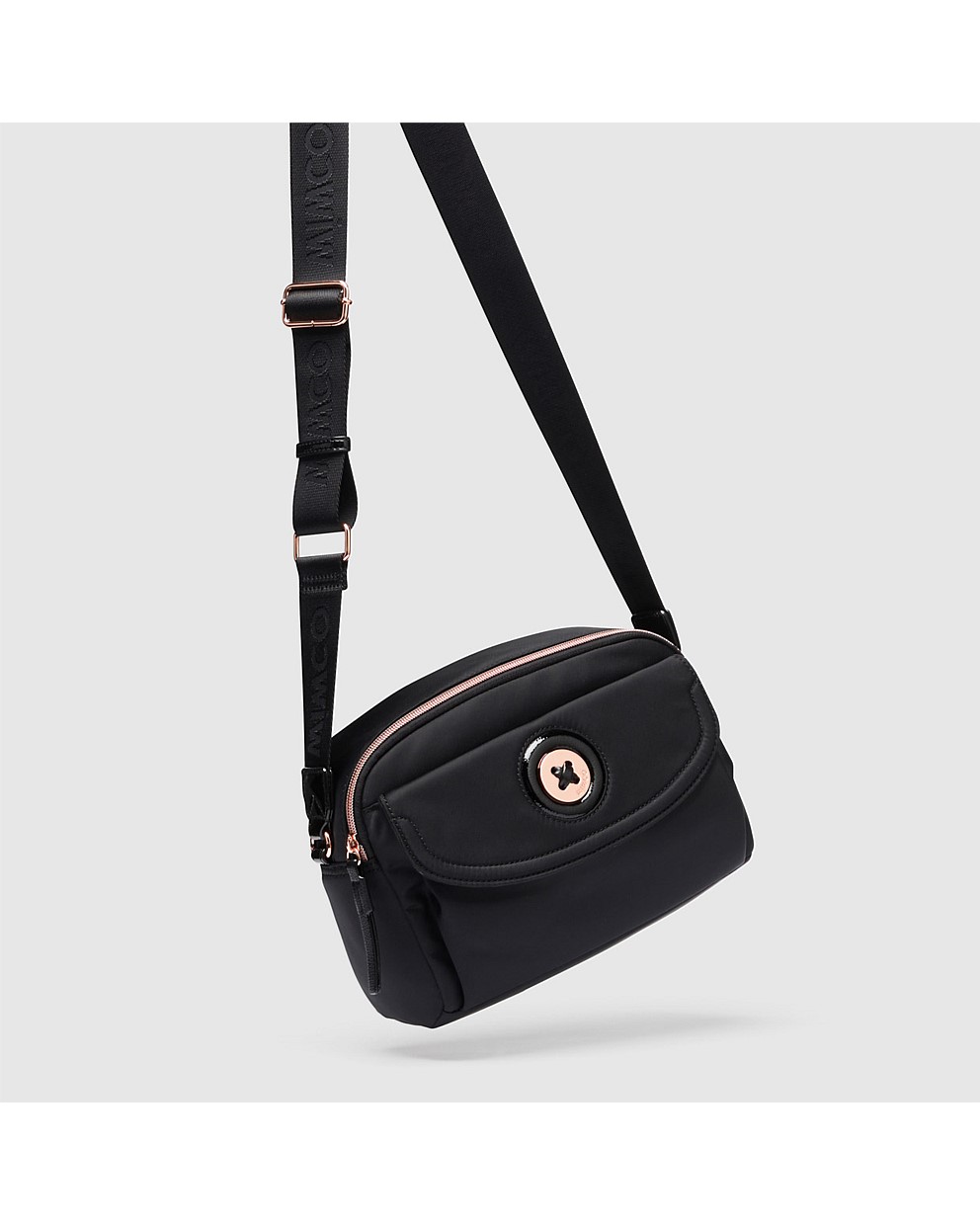 Black Rose Gold mimmazing satchel Crossbody Bags Mimco