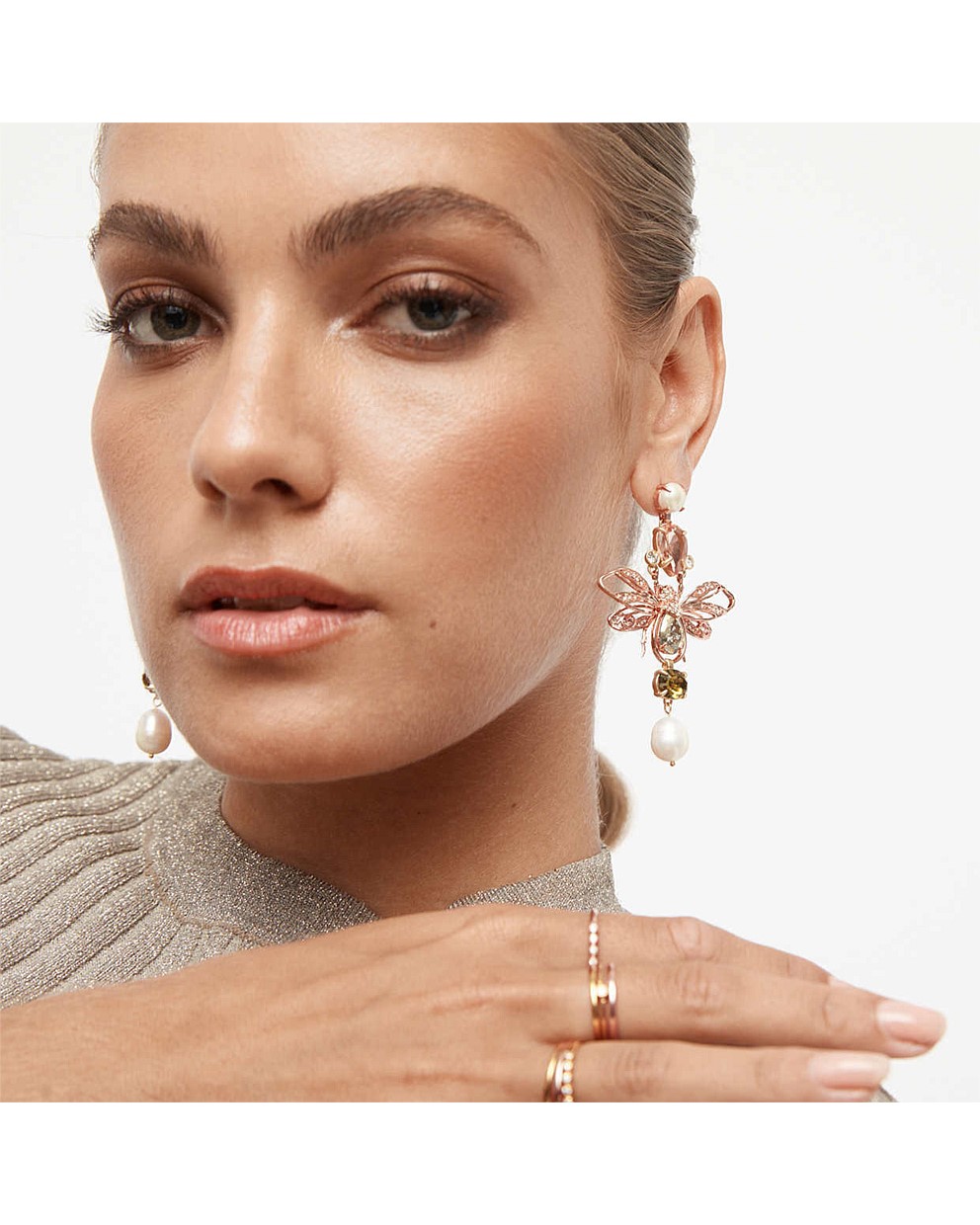Multicolour Queen B Drop Earrings Drop Earrings Mimco