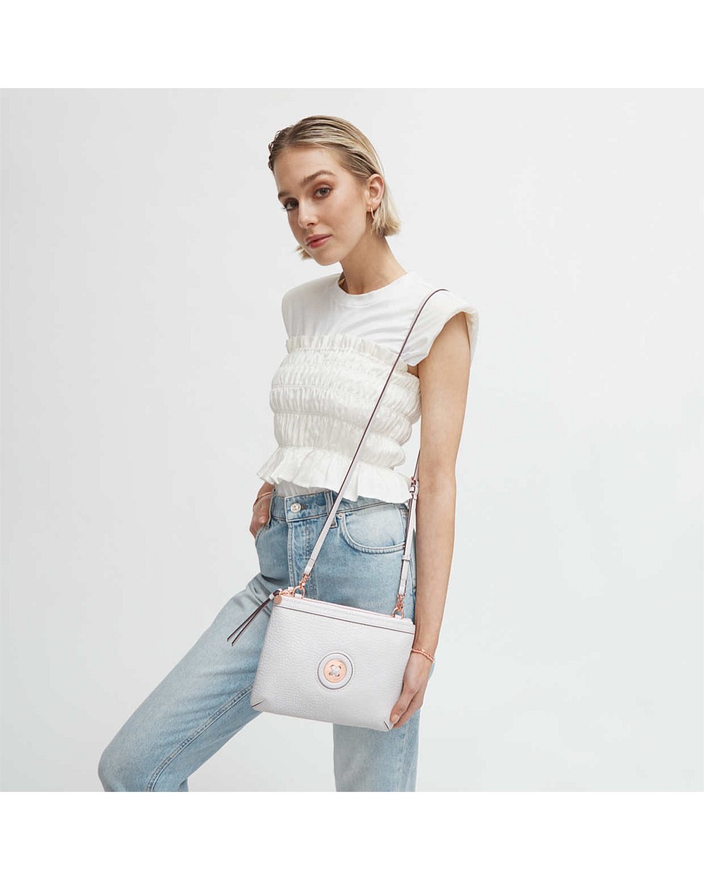 Lilac Marle MimMazing Duo Cross Body Bag Crossbody Bags Mimco