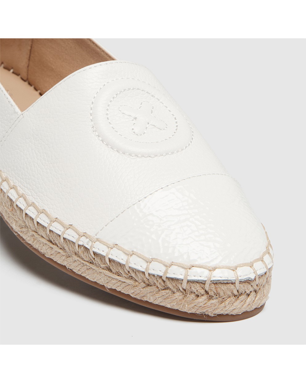 White Mim Espadrille Shoes Mimco