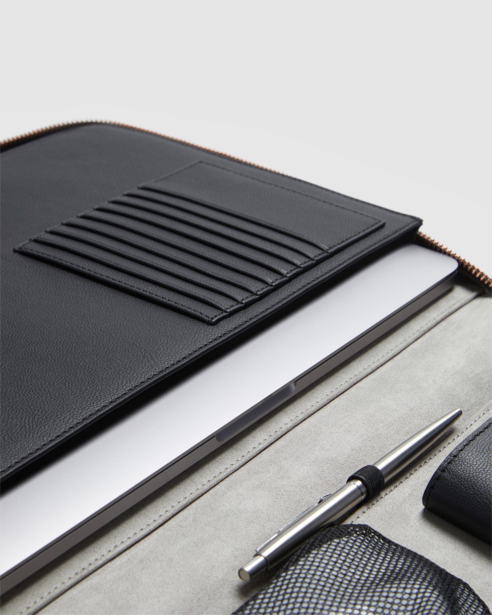 Black Rose Gold Classico 13-inch Work Case - Travel Accessories | Mimco
