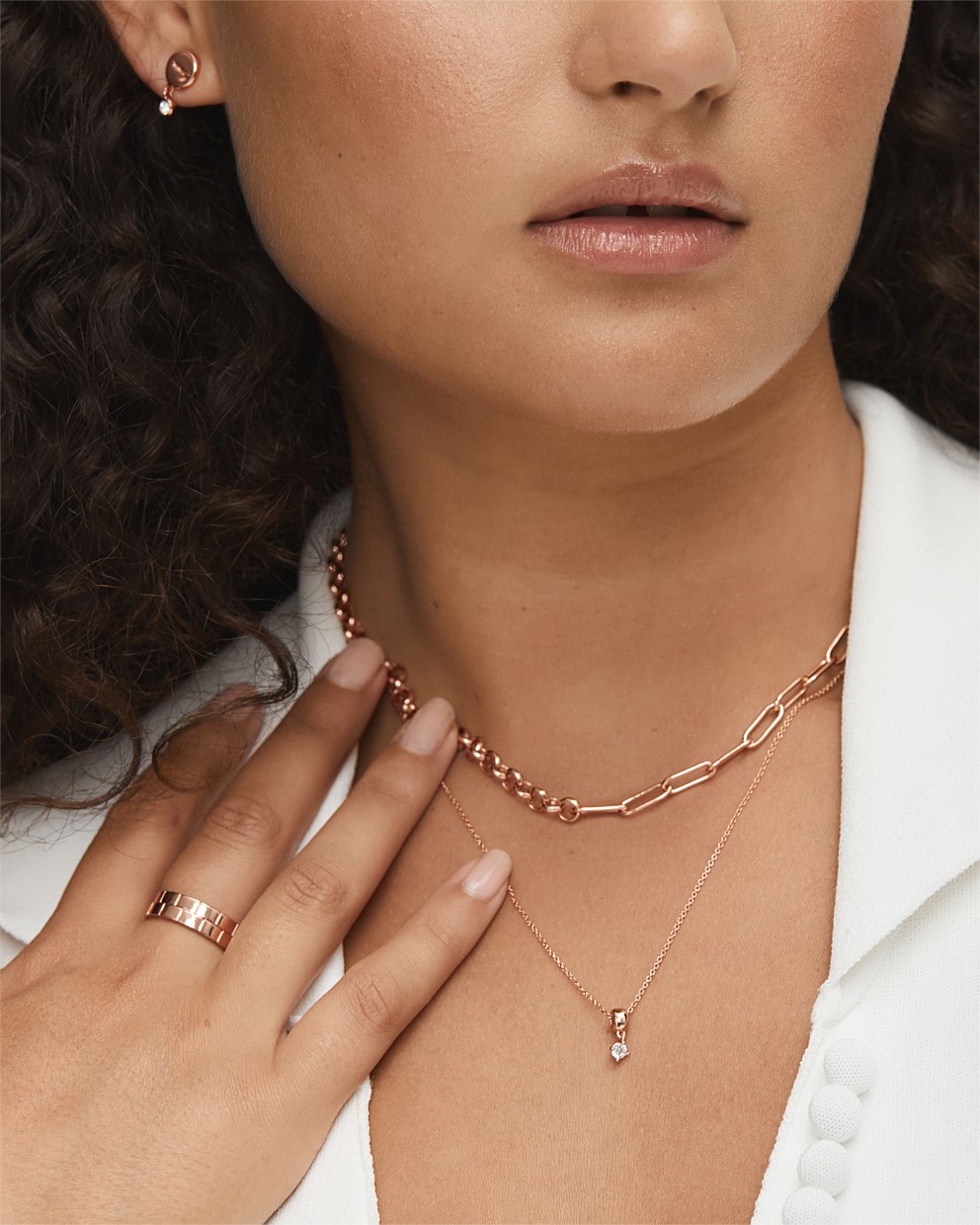 Shimmer Sterling Silver Necklace