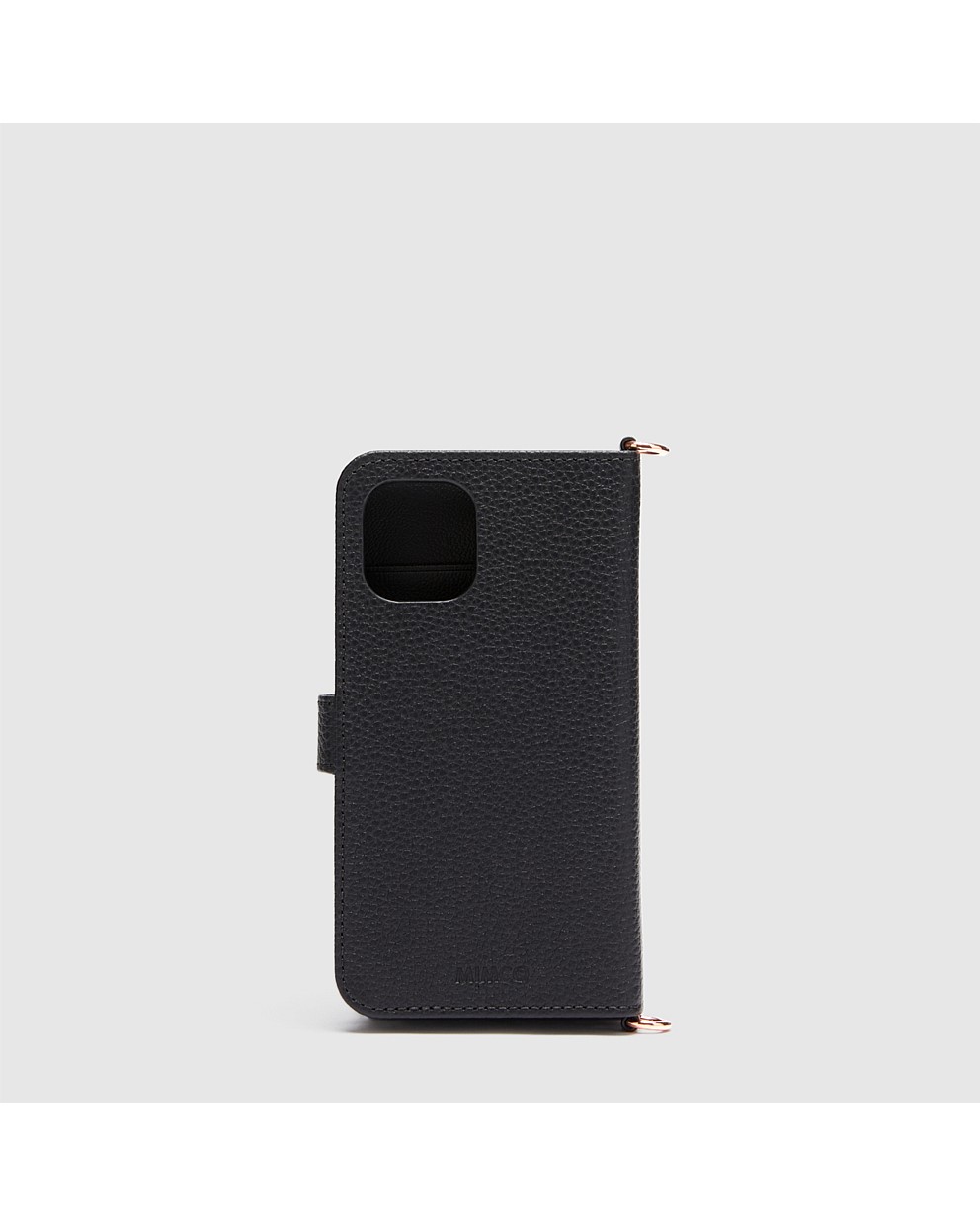 Black Rose Gold Classico Flip Case Cross Body Bag For Iphone 1212 Pro