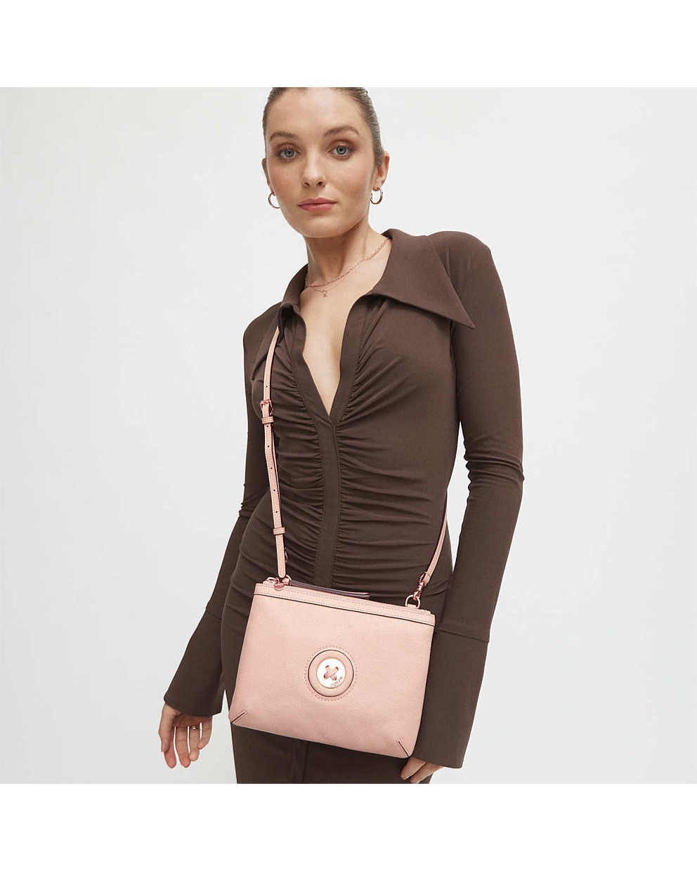 Peony Pink MimMazing Duo Crossbody Bag Crossbody Bags Mimco