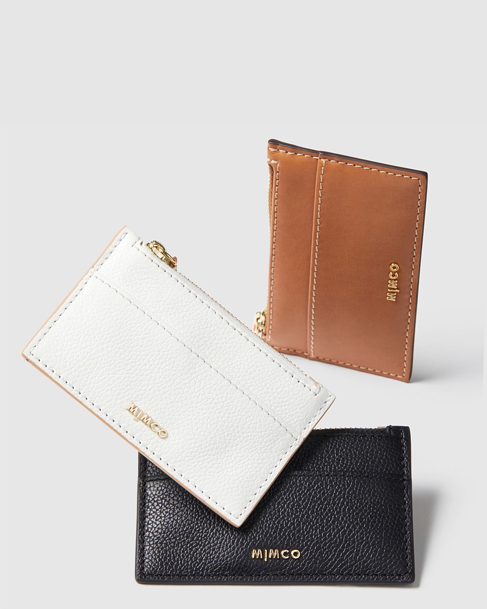Black Light Gold Classico Card Wallet Card Holders Mimco