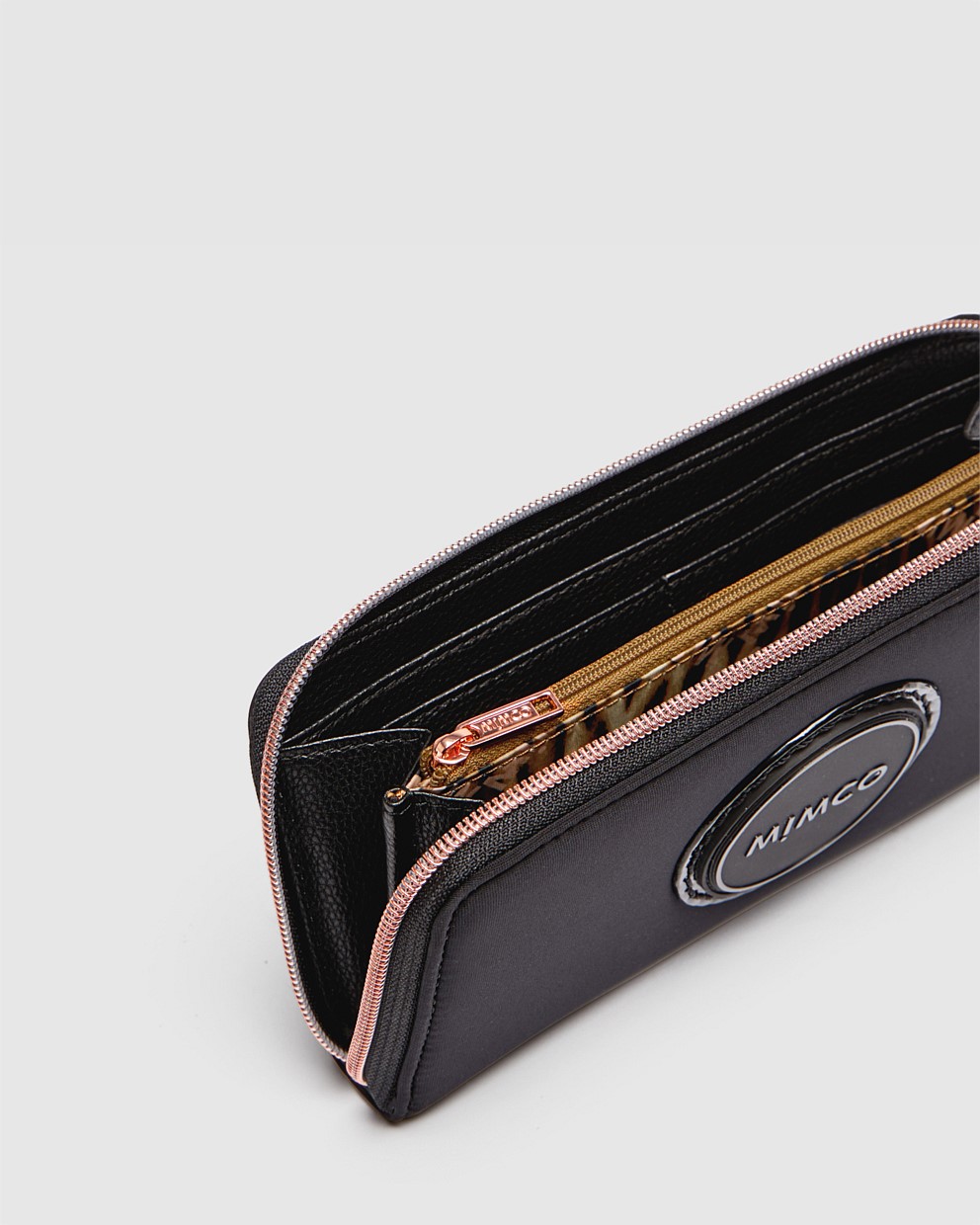 Black Rose Gold Serenity Large Wallet Wallets Mimco