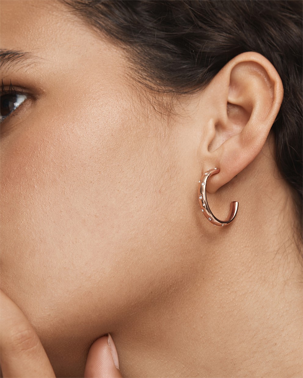 Stargazing Hoop Earrings