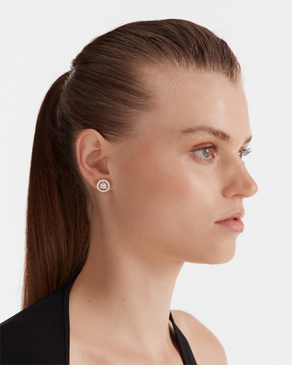 Supermicra Halo Stud Earrings