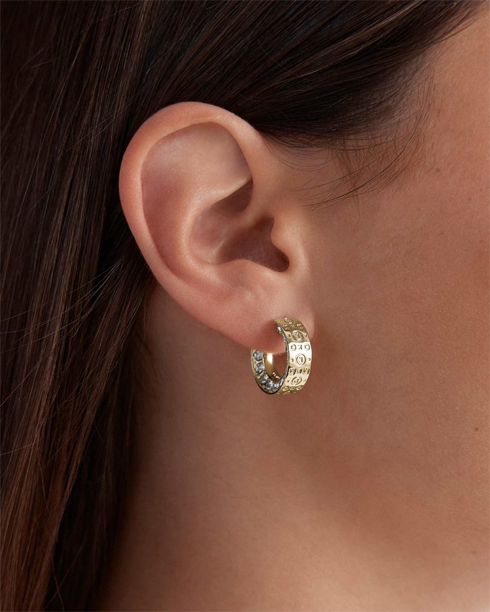 Cipher Hoop Earrings