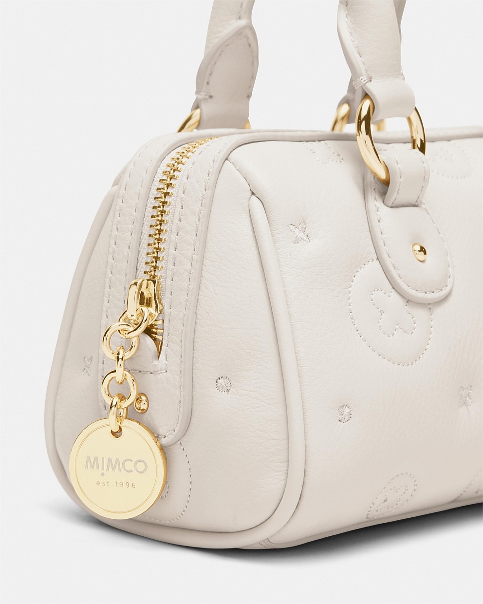Flashback Leather Mini Bowler Crossbody Bag