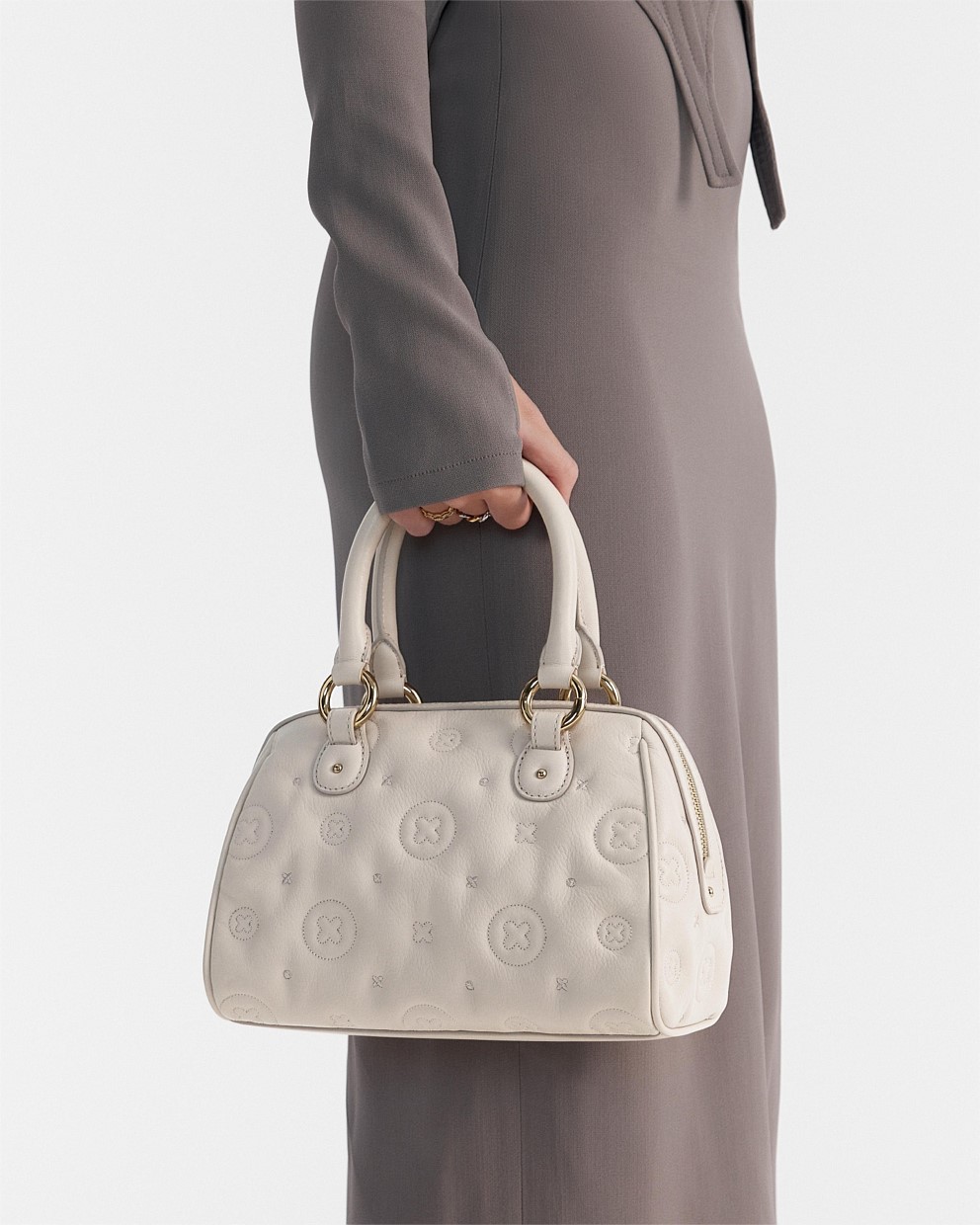 Flashback Leather Bowler Crossbody Bag