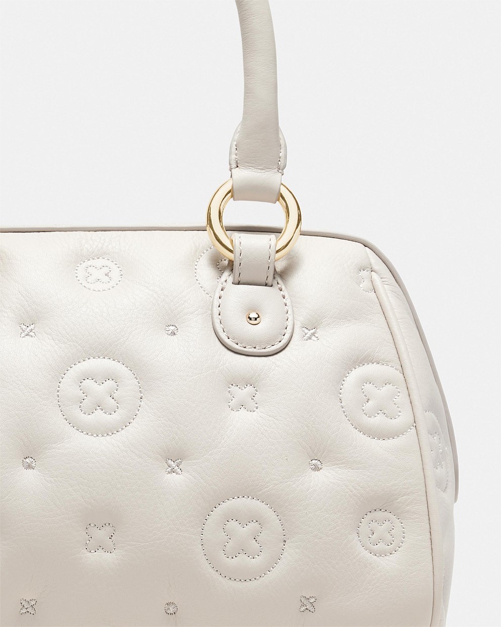 Flashback Leather Bowler Crossbody Bag
