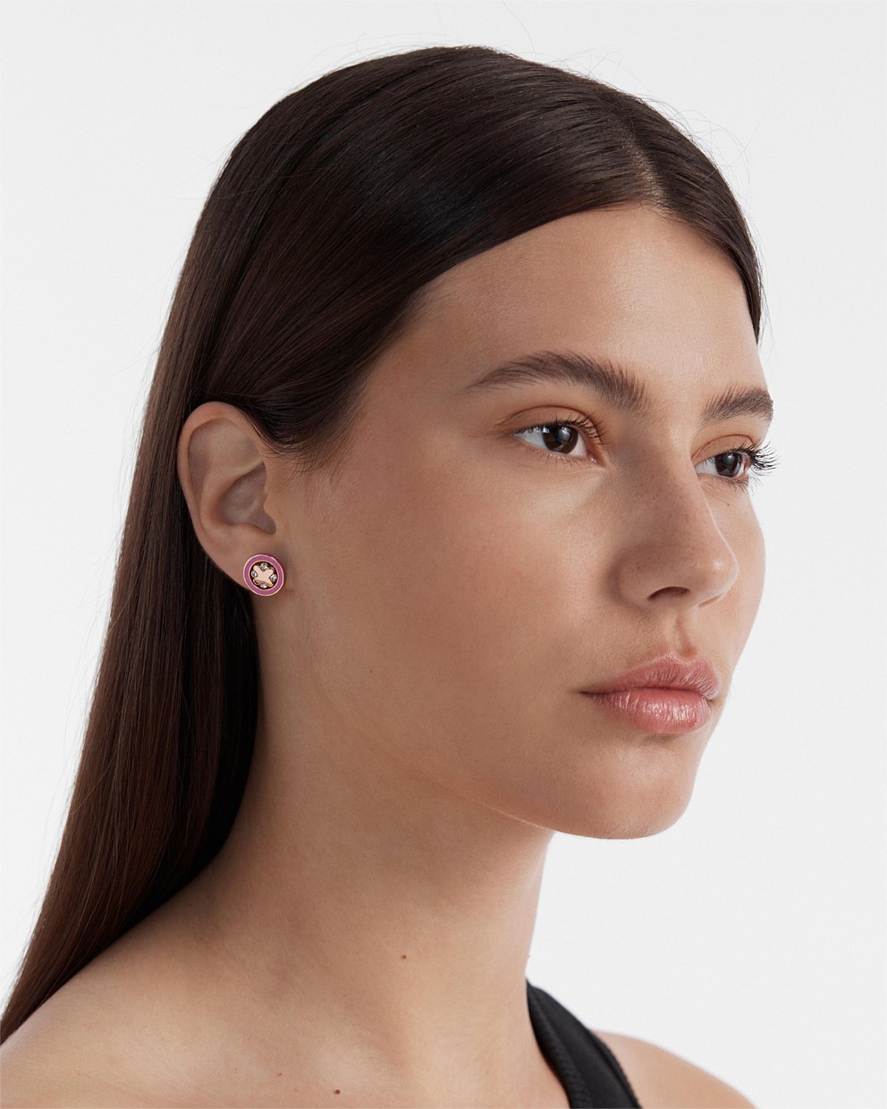 Supermicra Halo Stud Earrings