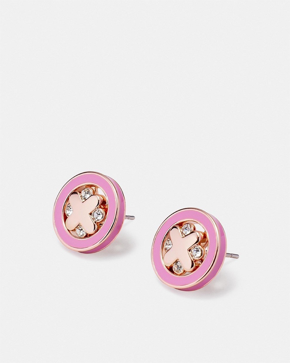 Supermicra Halo Stud Earrings