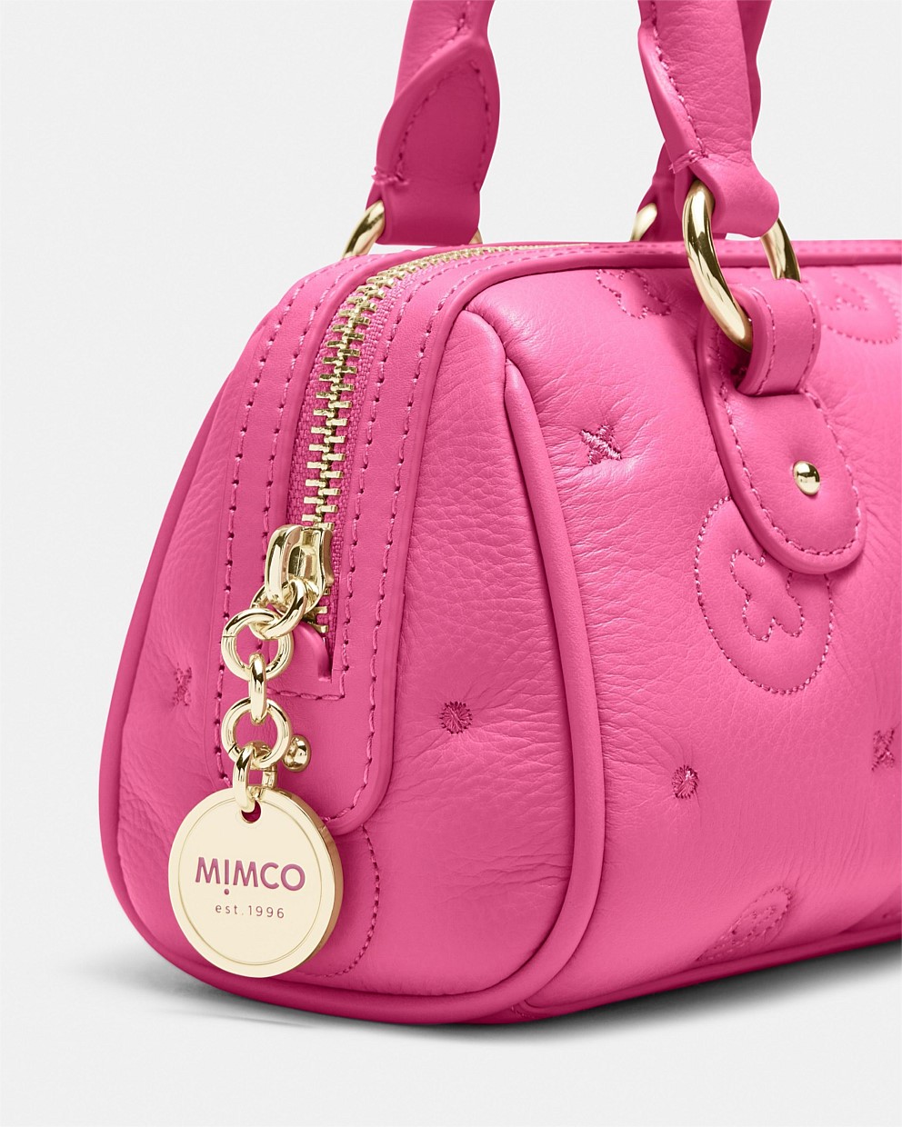 Flashback Leather Mini Bowler Crossbody Bag