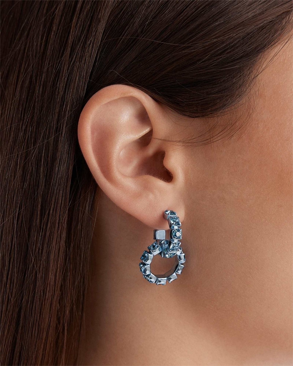 Glitter Hoop Earrings