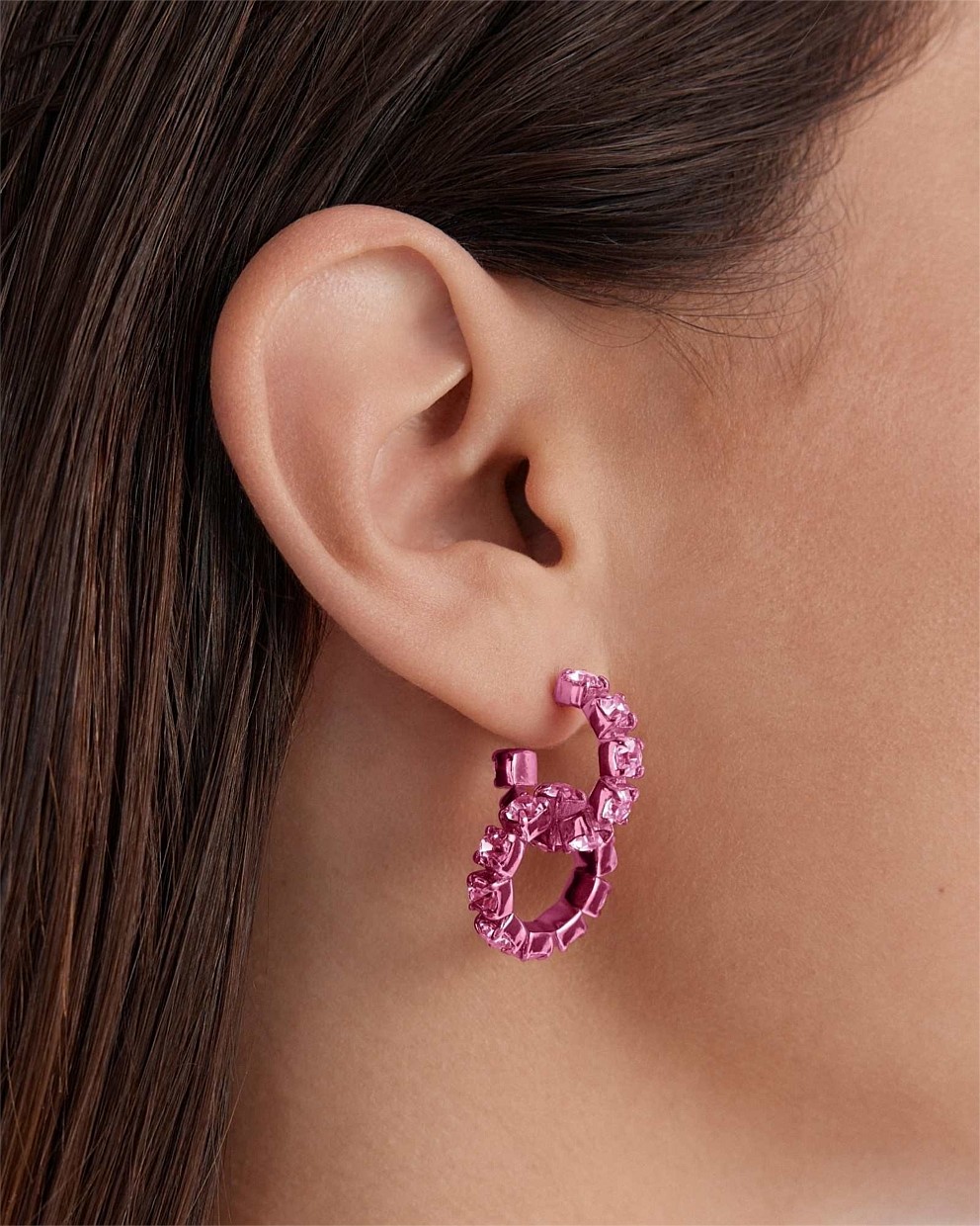 Glitter Hoop Earrings