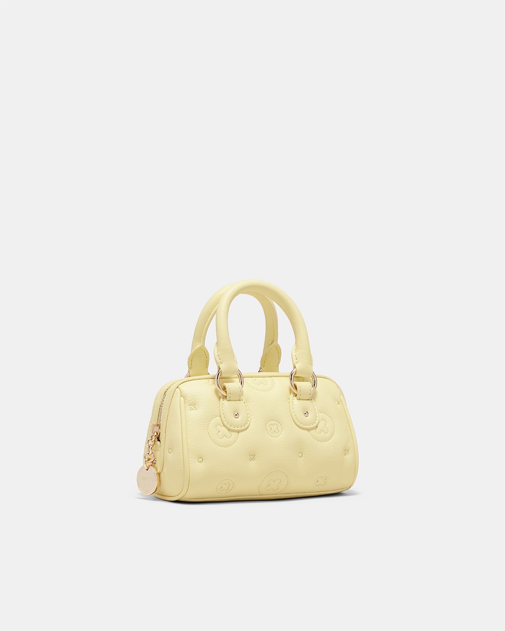 Flashback Leather Mini Bowler Crossbody Bag