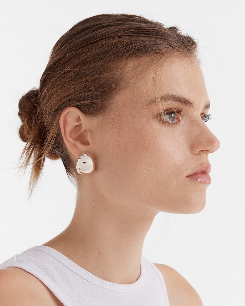 Nova Hoop Stud Earrings