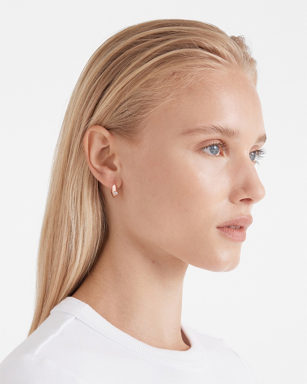 The Edge Huggie Hoop Earrings